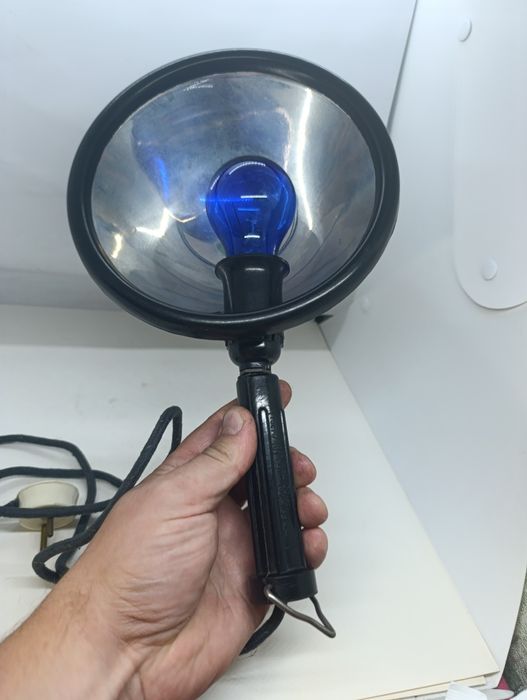 Радянська синя лампа апарат Мініна для прогрівання вуха носа СССР