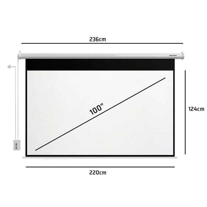 Ekran projekcyjny 100" elektryczny