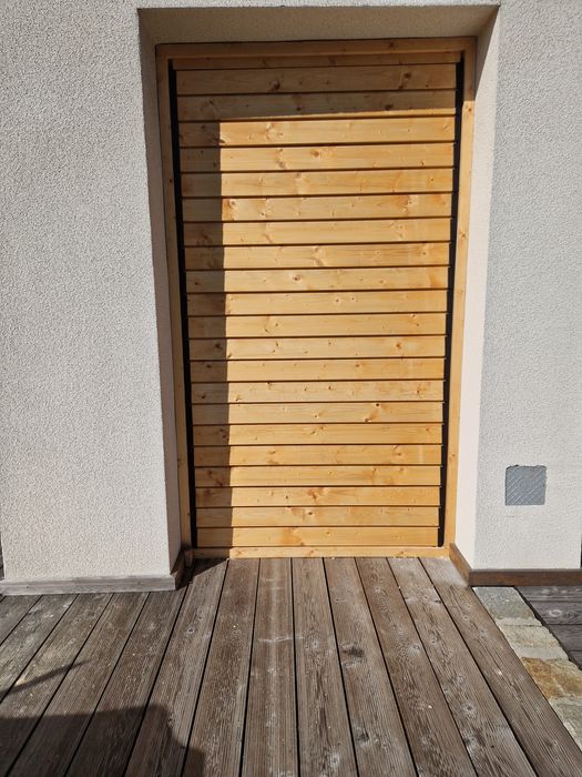 żaluzje ogrodowe, Ruchome deski,