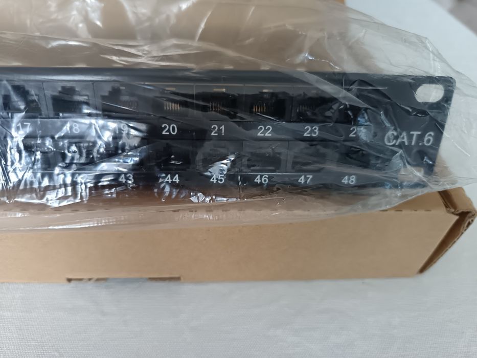 "Patch Panel" 48 Portas IDC-Dual T568A&T568B.