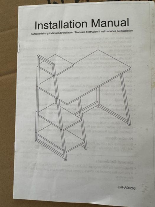 Biurko z półkami 129×58×11