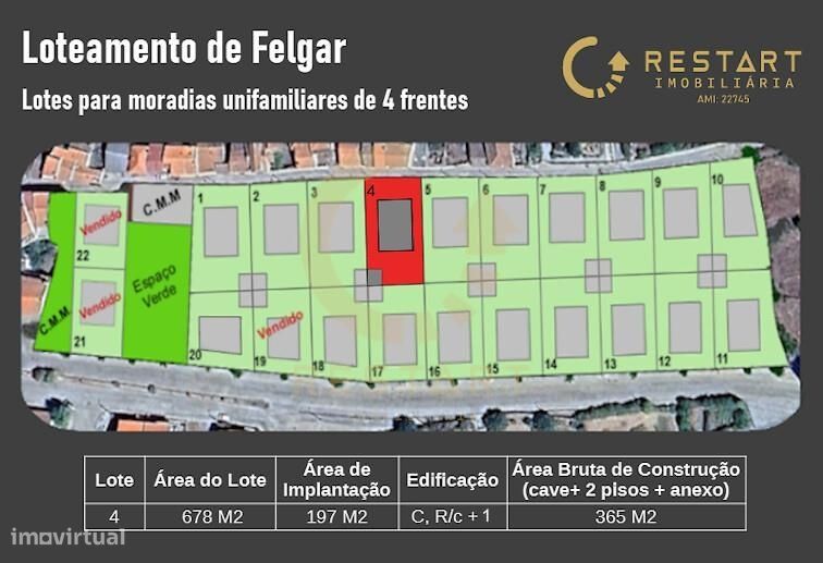 18 Lotes Para construção de moradias individuais e unifamilares com ca