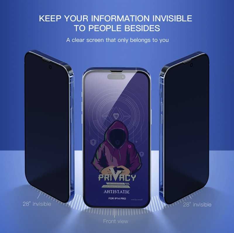 Защитное стекло Антишпион Privacy для Apple IPHONE 13 PRO