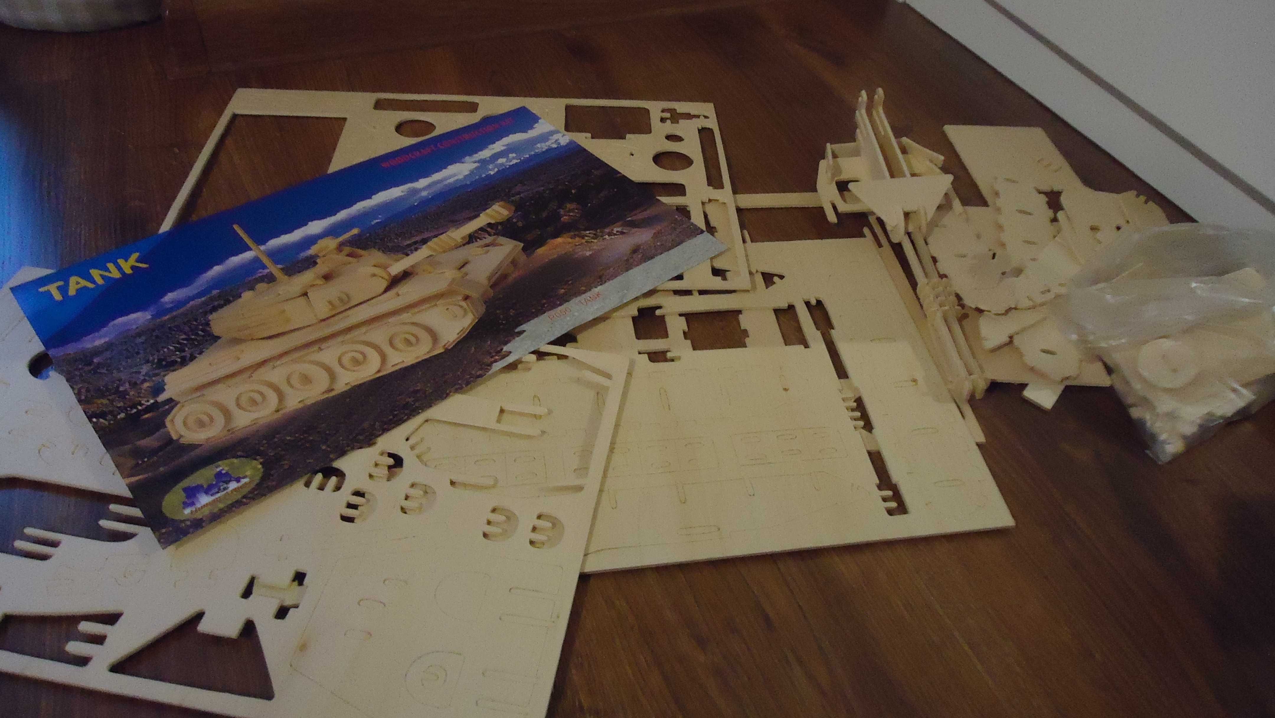 8+ drewniana układanka 3D Sea-Land Renifer 3D puzzle drewniane czołg