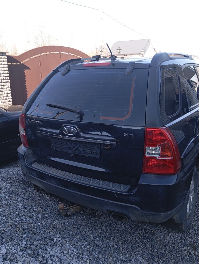 Разборка Kia Sportage 2 2.0 crdi АКПП рестайлинг черный цвет 1к 1k