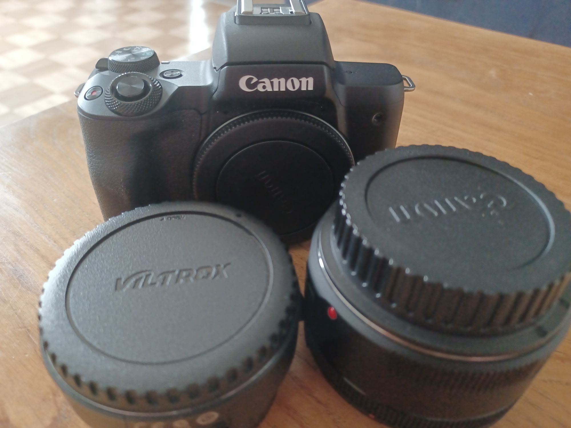Aparat Canon M50 Mark II + Obiektyw 50mm 1.8 + Adapter Viltrox