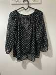 Koszula mgiełka plus size w kropki 46 44