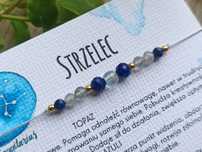 Strzelec bransoletka na szczęście, kamienie amulet
