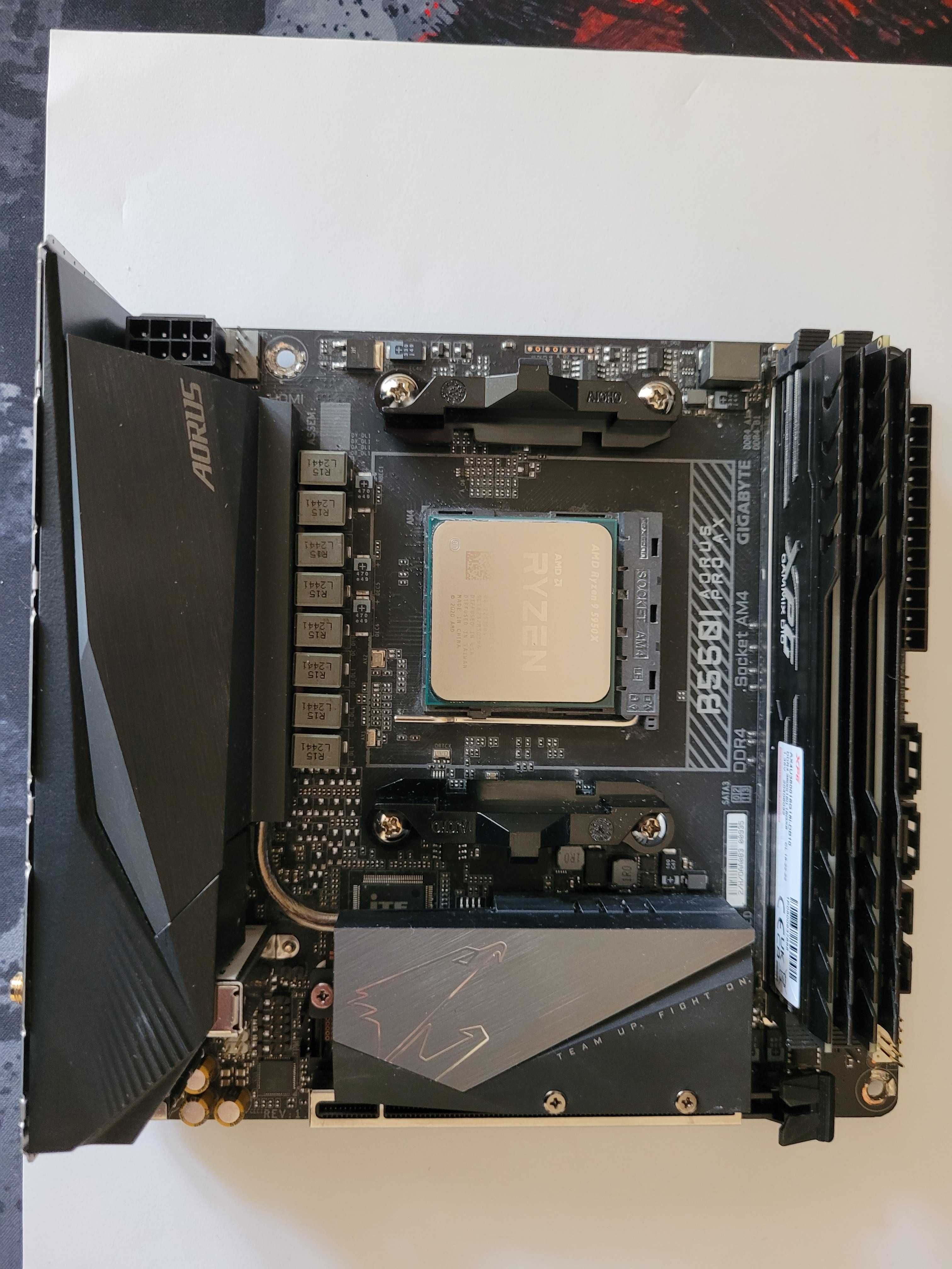 Gigabyte B550-I Aorus Pro AX WiFi, Ryzen R9 5950X, 32GB DDR4