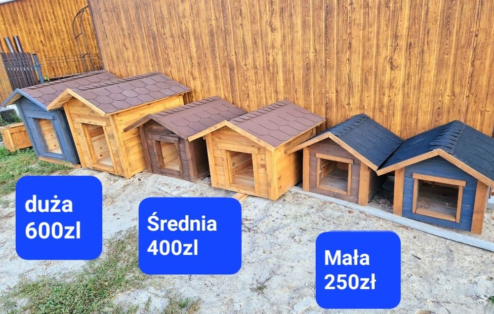 Buda dla psa ocieplana. Solidna, różne rozmiary. Gotowe od ręki.