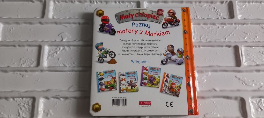 Książka Poznaj motory z Markiem seria Mały chłopiec