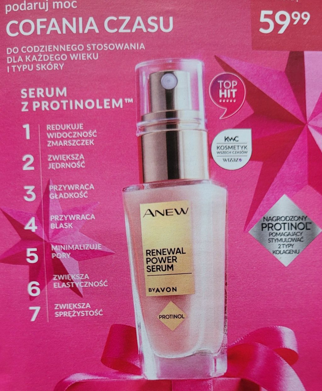 Serum do twarzy z protinolem Anew Avon 30 ml