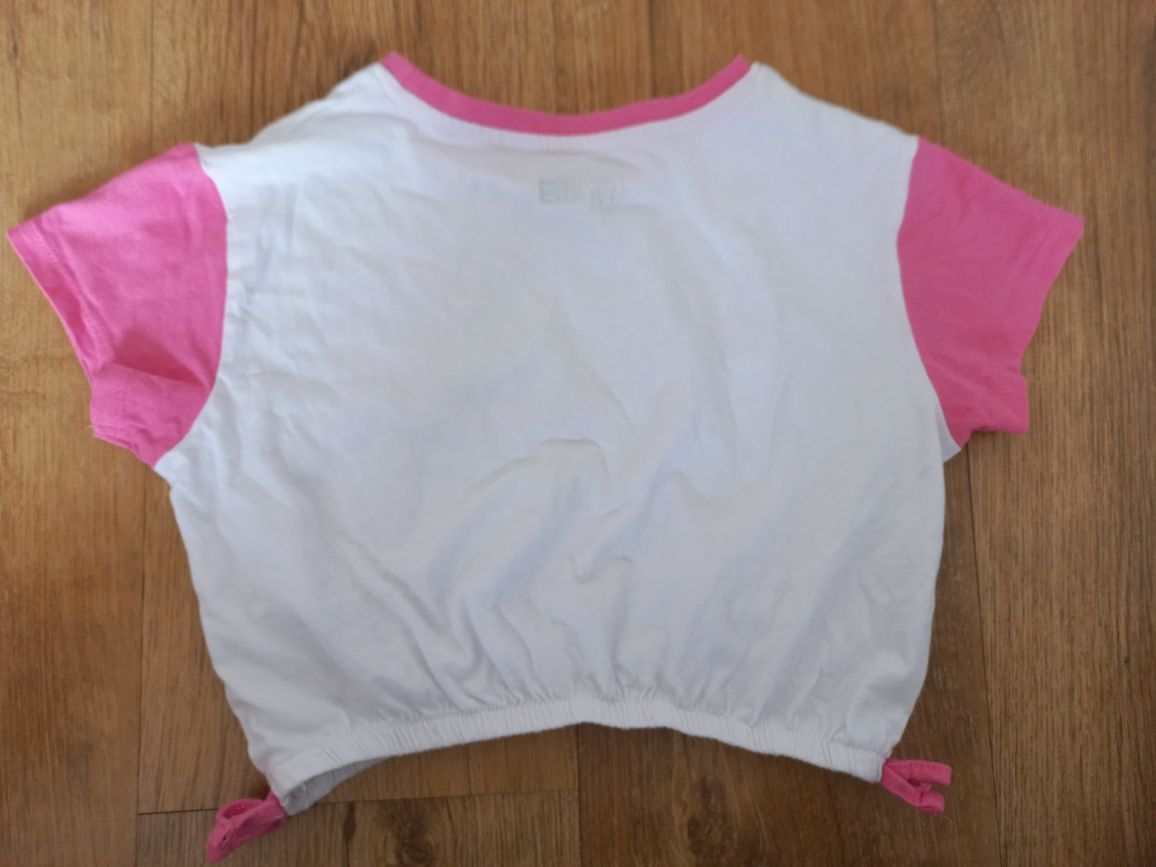 Krótka bluzeczka flamingi 116