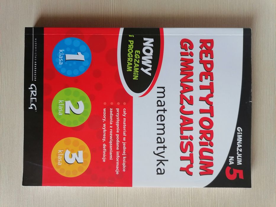 repetytorium gimnazjalisty matematyka greg egzamin ósmoklasisty