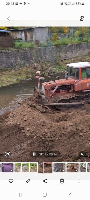 Uslugi spycharką DT-75 Turbo 100 km z operatorem