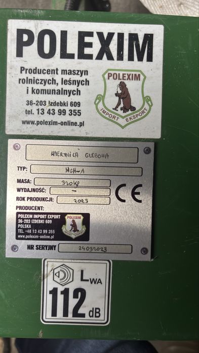 Wiertnica glebowa hydrauliczna z roku 2023-jak nowa