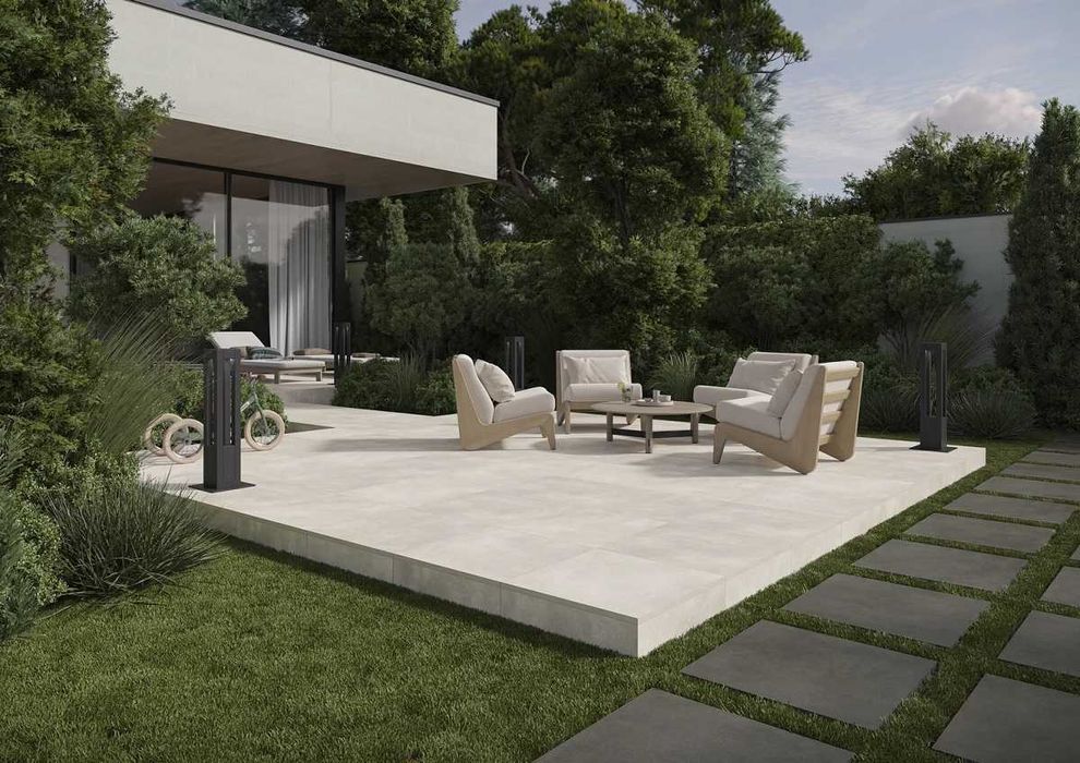 Płyta tarasowa gresowa zamiast kostki 20 mm MAGNETIK BIANCO 60x60 2cm