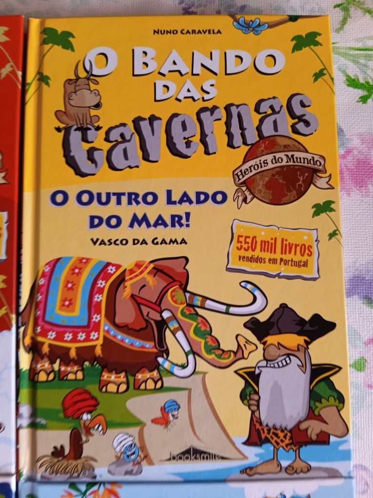 Coleção 6 livros capa dura - Bando das Cavernas