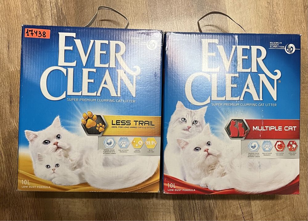 Ever Clean (Эвер Клин) Less Trail 10л, Ever Clean Multiple Cat 10л