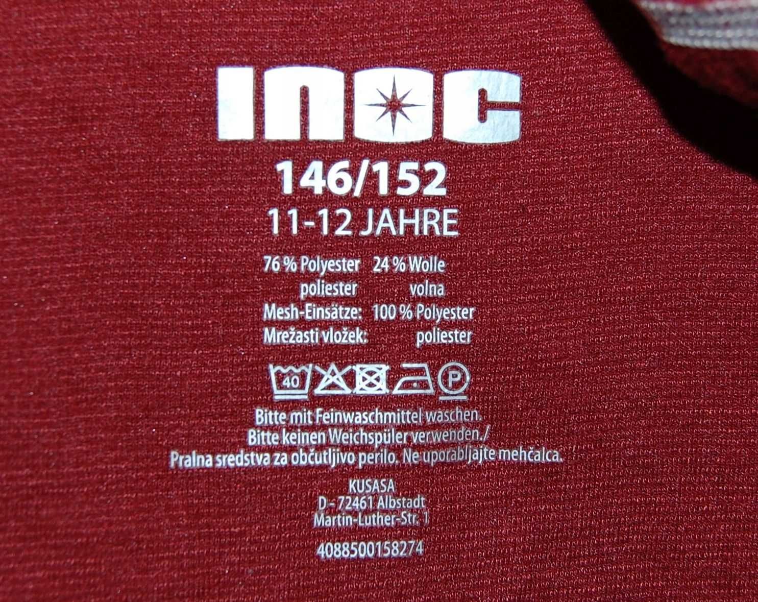 bluza termiczna INOC poliester/wełna r. 146/152, 11-12 lat