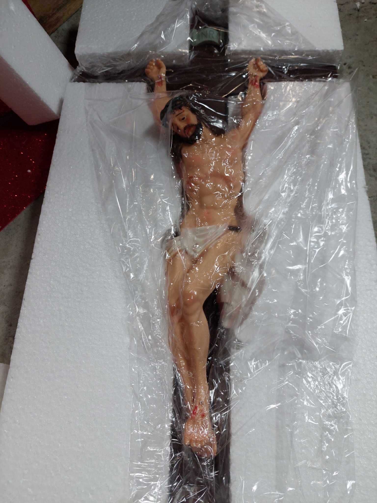 Cristo na Cruz 52cm NOVO