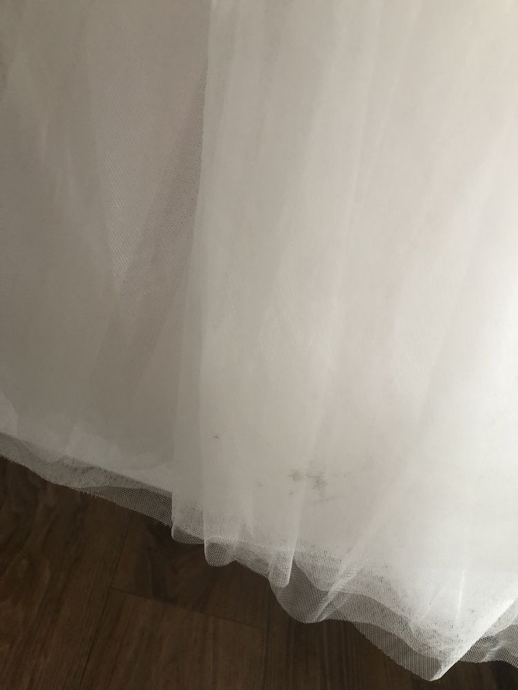 Piekna suknia ślubna boho pudrowy róż
