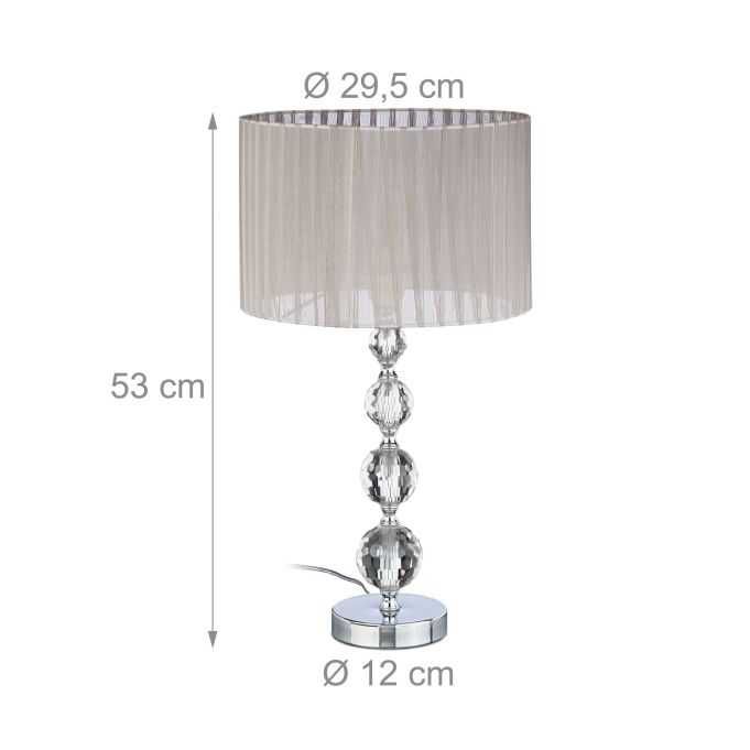 Nowa Lampka Nocna z Kryształową Podstawą Lampa