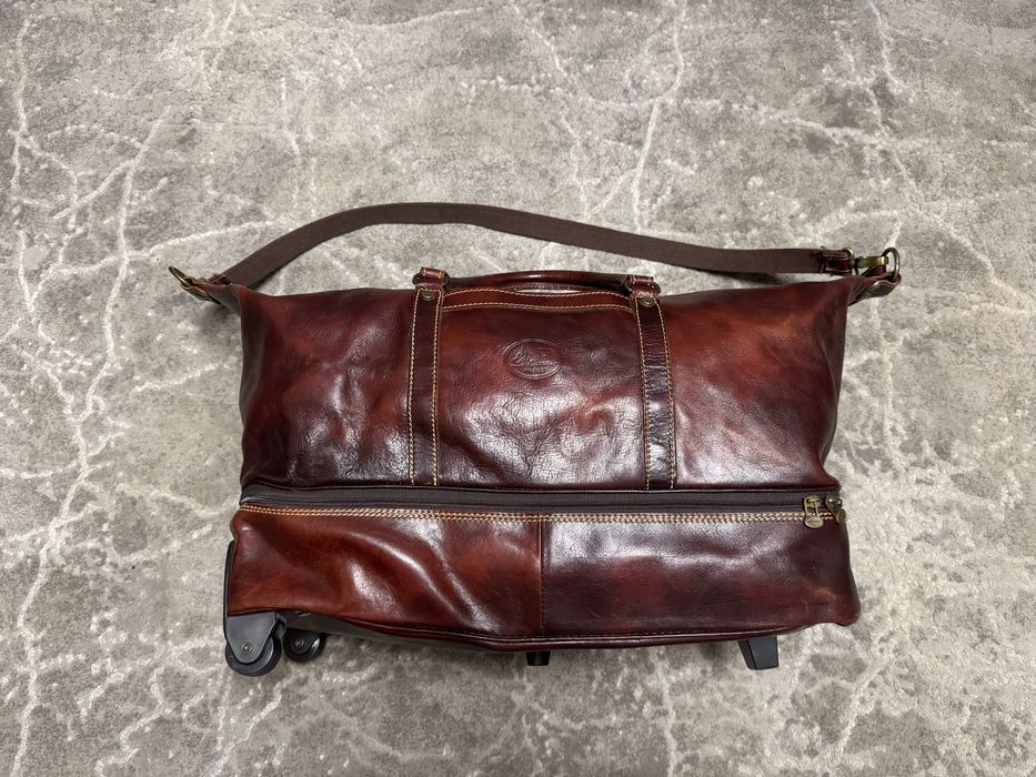 Włoska skórzana torba podróżna