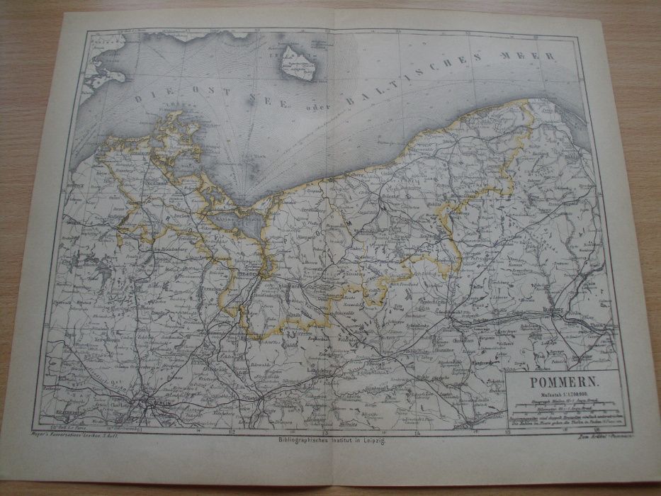 1878 r. STARE MAPY POLSKI oryginalne z XIX w.