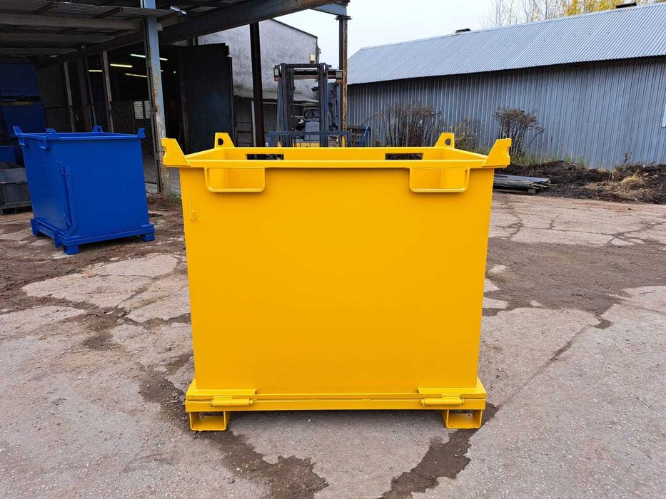 Pojemnik z klapowym dnem, 1500 L, model PMDB do widlaków