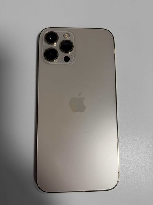 iPhone 12 Pro Max 128 GB, biało-złoty, stan bardzo dobry