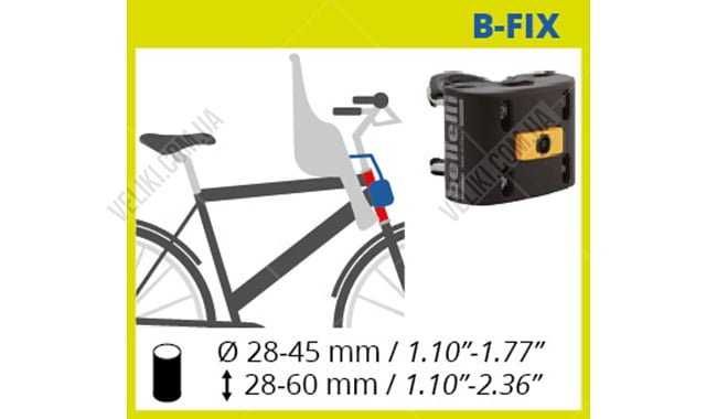 Велокресло детское Bellelli Rabbit B-Fix до 15кг