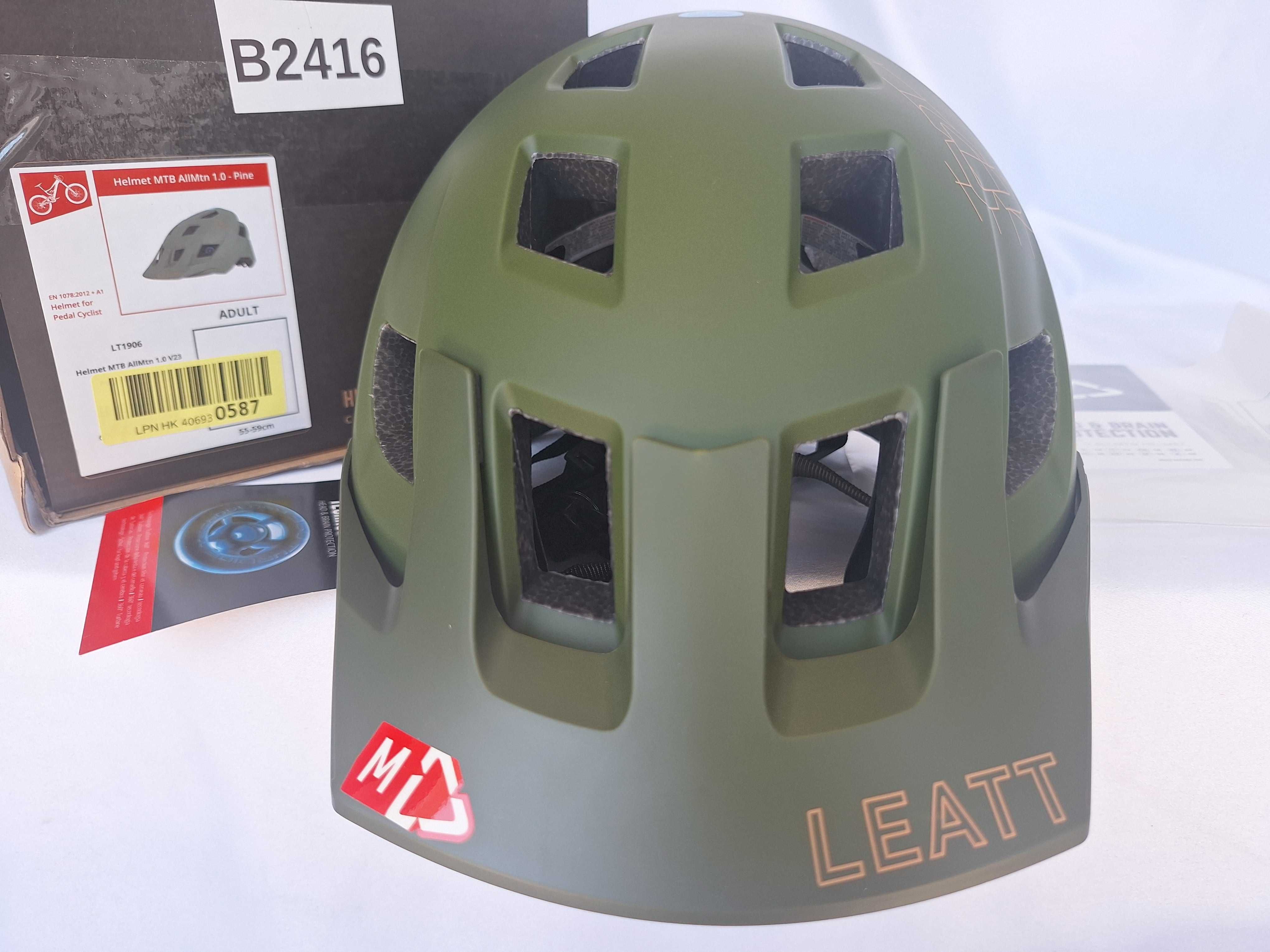 Kask Rowerowy Leatt LT1906 Helmet MTB AllMtn 1.0 V23 Pine M 55-59cm