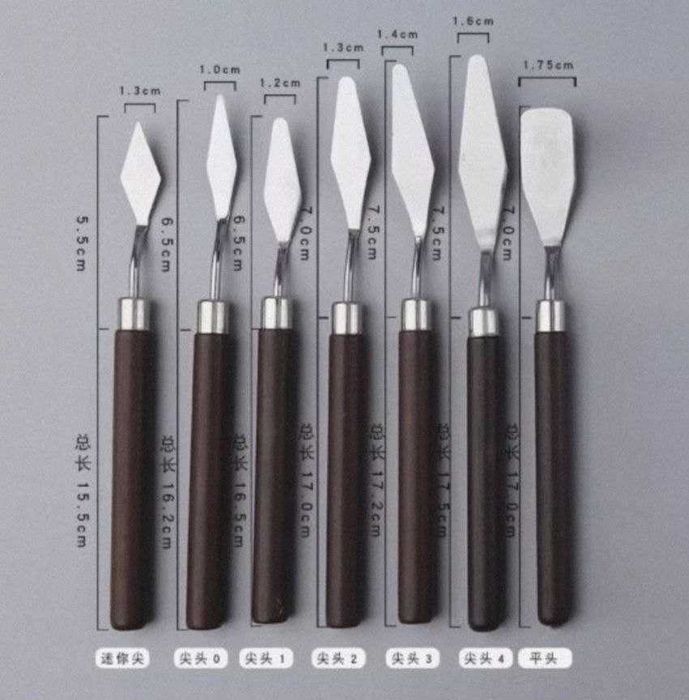 Мастихіни набори 7, 9, 18, 27 шт.