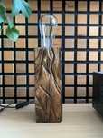 Lampka nocna drewniana dębowa rustykalna handmade