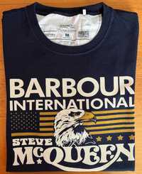 T-shirt azul marinho da Barbour - Homem - Tamanho M