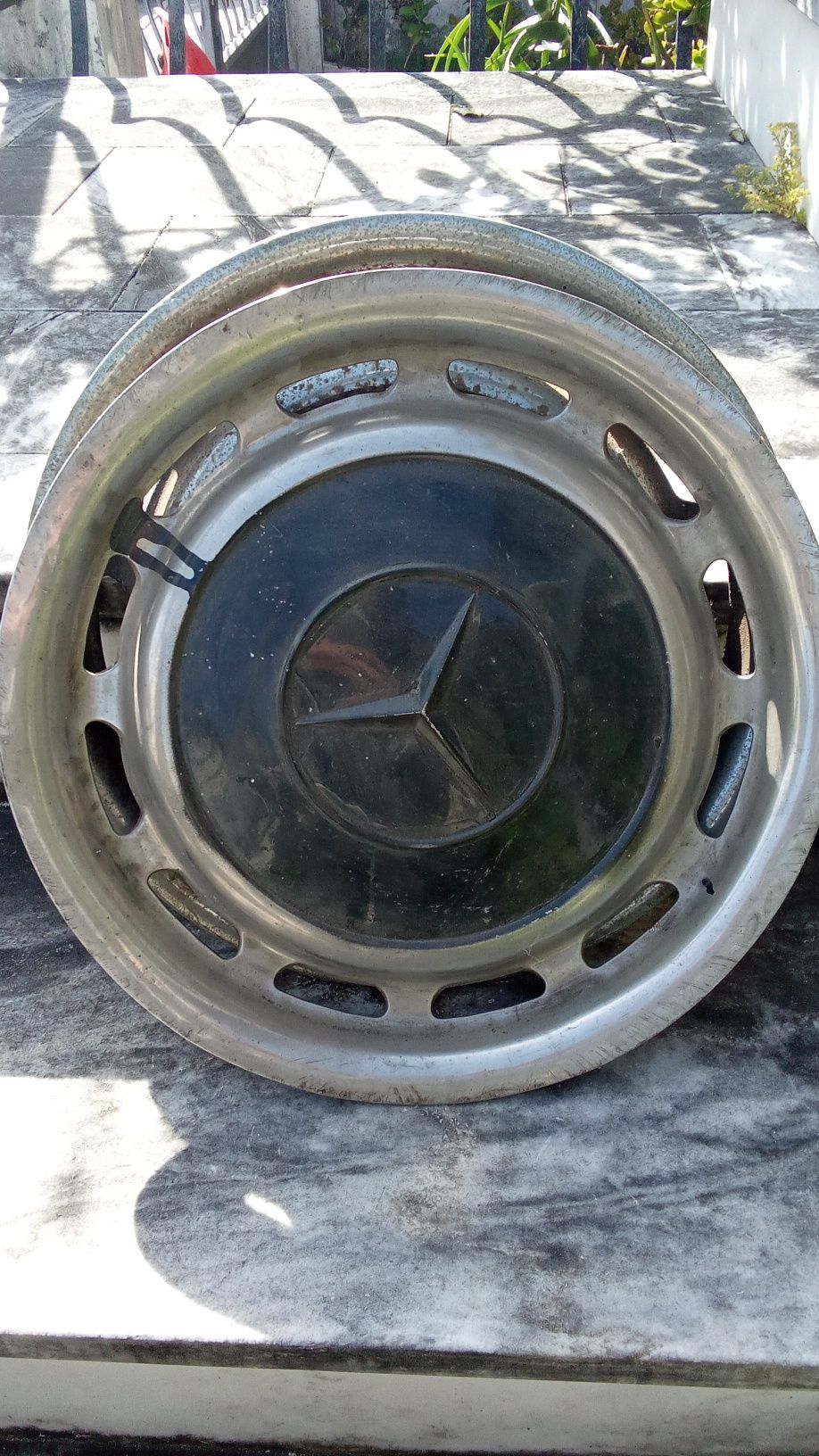 2 TAMPÕES Mercedes Jantes Antigas