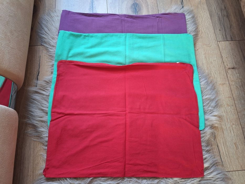 3 poszewki na poduszki 55x40