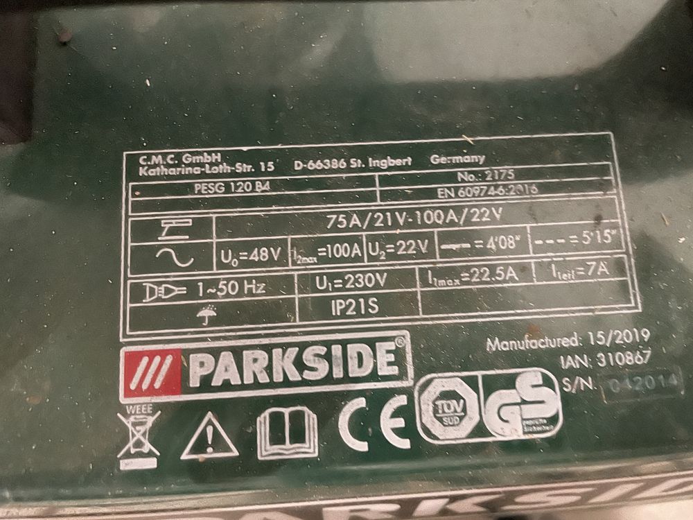 Spawarka Parkside
