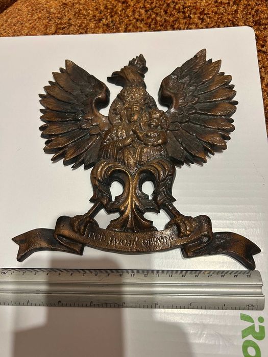 ryngraf orzeł mosiądz POD TWĄ OBRONĘ