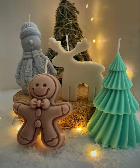 Świeca sojowa różne wzory Świąteczne zapachy