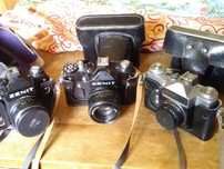 Kolekcja aparat fotograficzny ZENIT E,TTL,12XP trzy szt