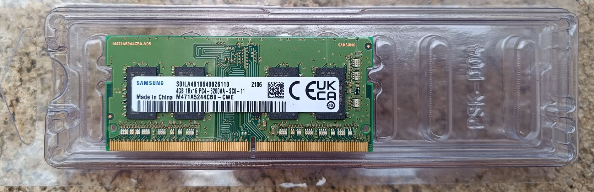 Memória RAM Samsung 4GB DDR4 SODIMM 3200Mhz NOVA