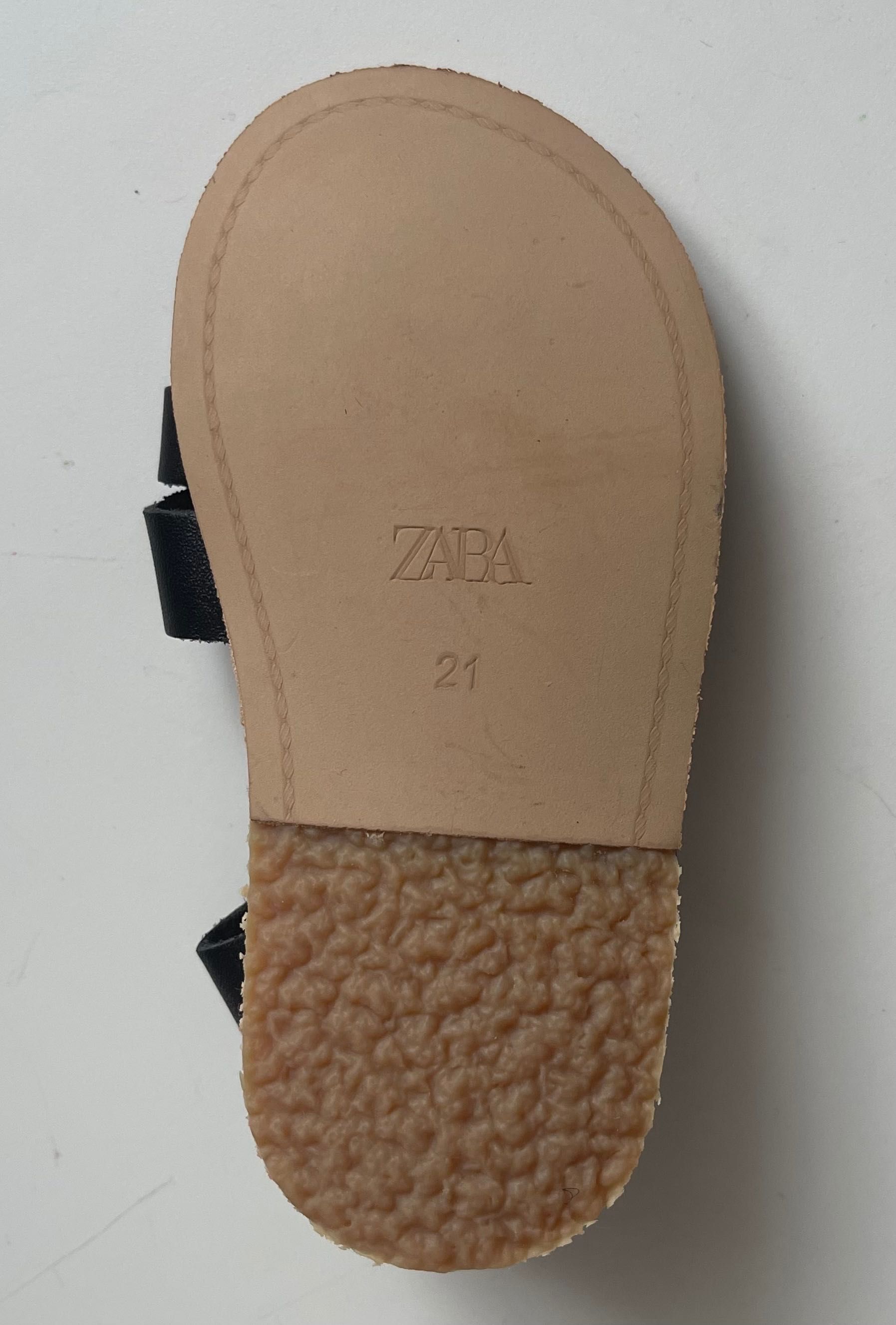 Шкіряні босоніжки Zara на 21 розмір