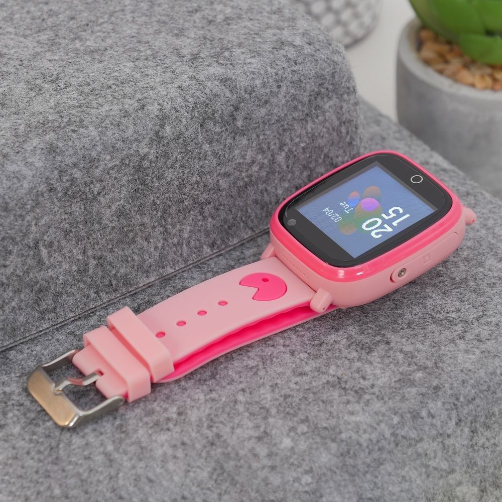 Smartwatch dla dzieci Hoco 1,44" 2G z funkcją rozmowy Y100 różowy