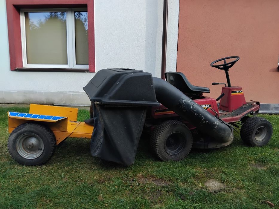 Traktorek kosiarka z przyczepką koszem I pług murray stiga briggs&stra