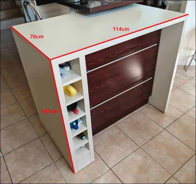 Wyspa kuchenna 114x101x70 cm