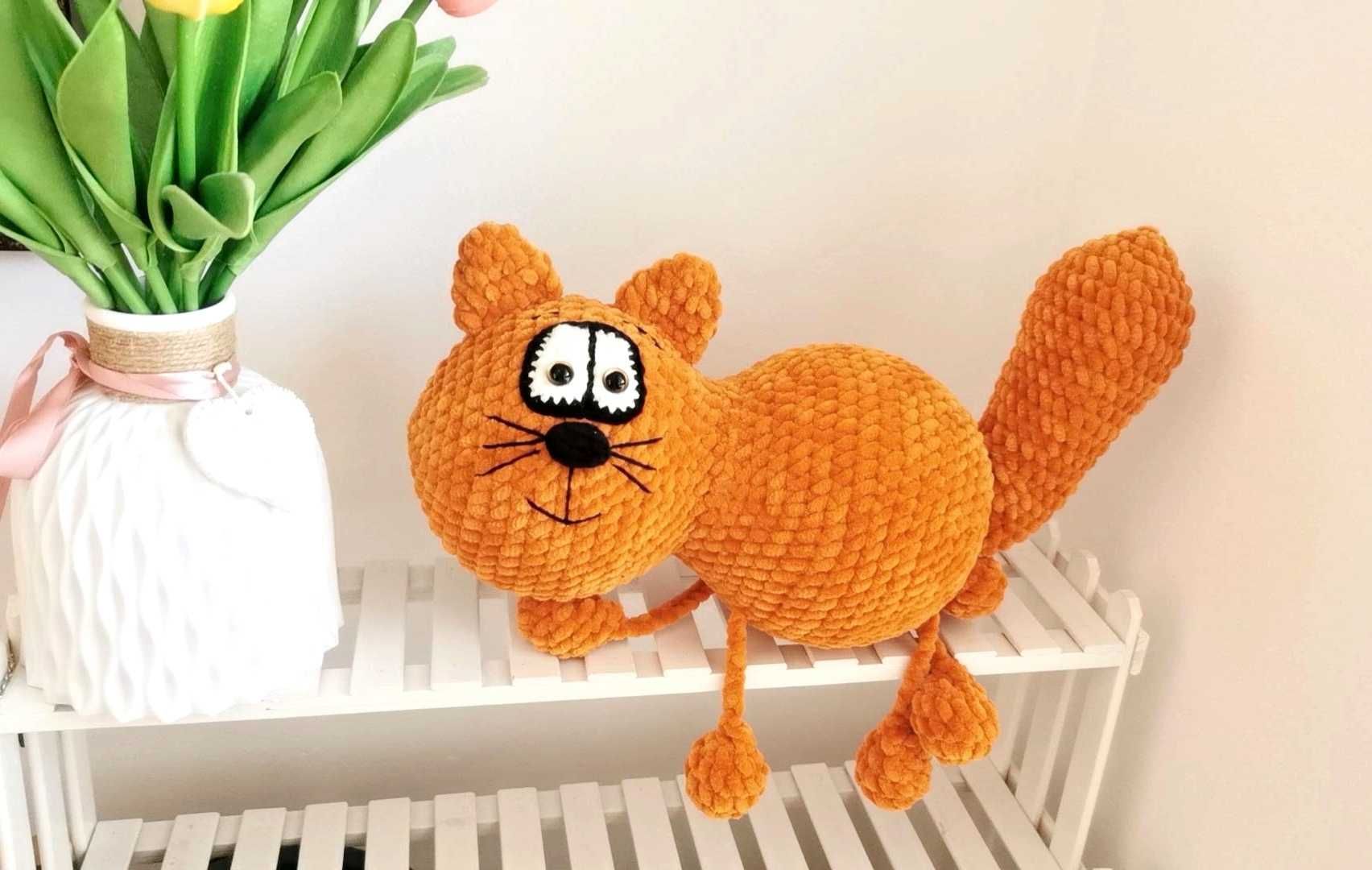 Kotek na szydełku handmade