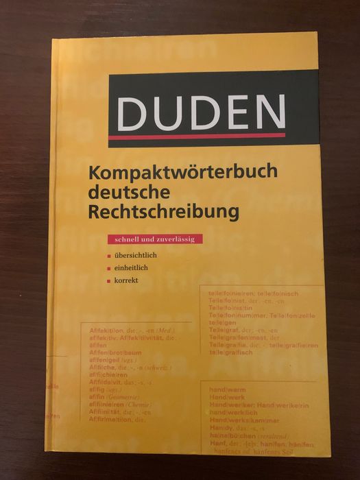 Kompaktwörterbuch deutsche Rechtschreibung Duden