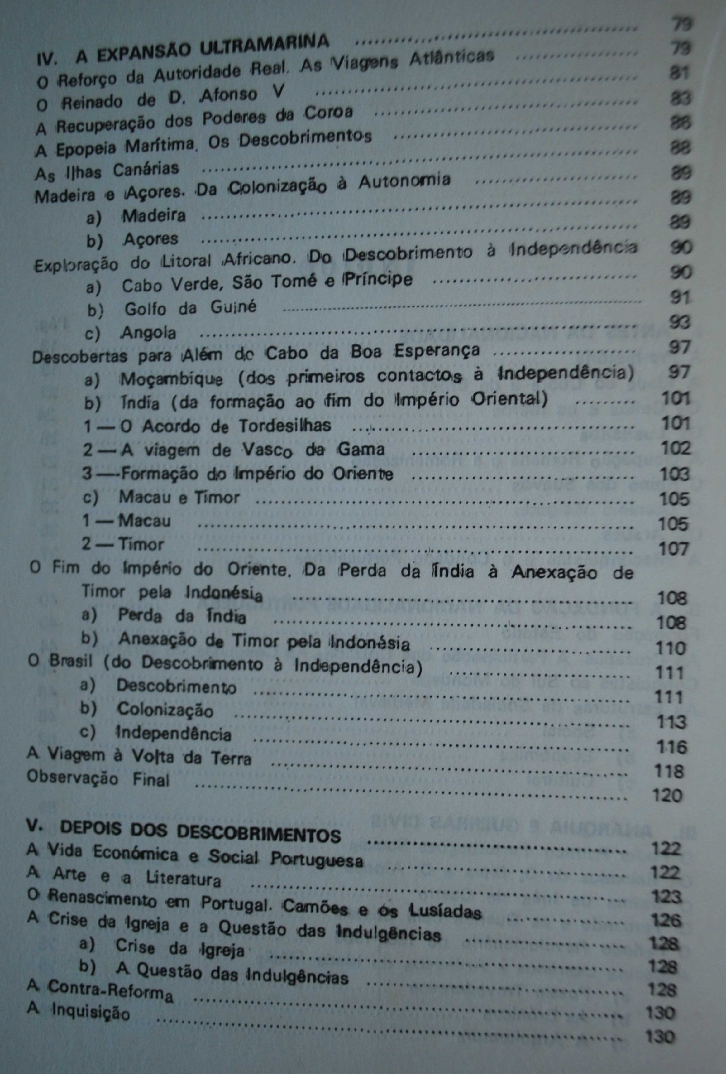 História de Portugal de Flávio Capuleto - 1ª Edição Ano 1982